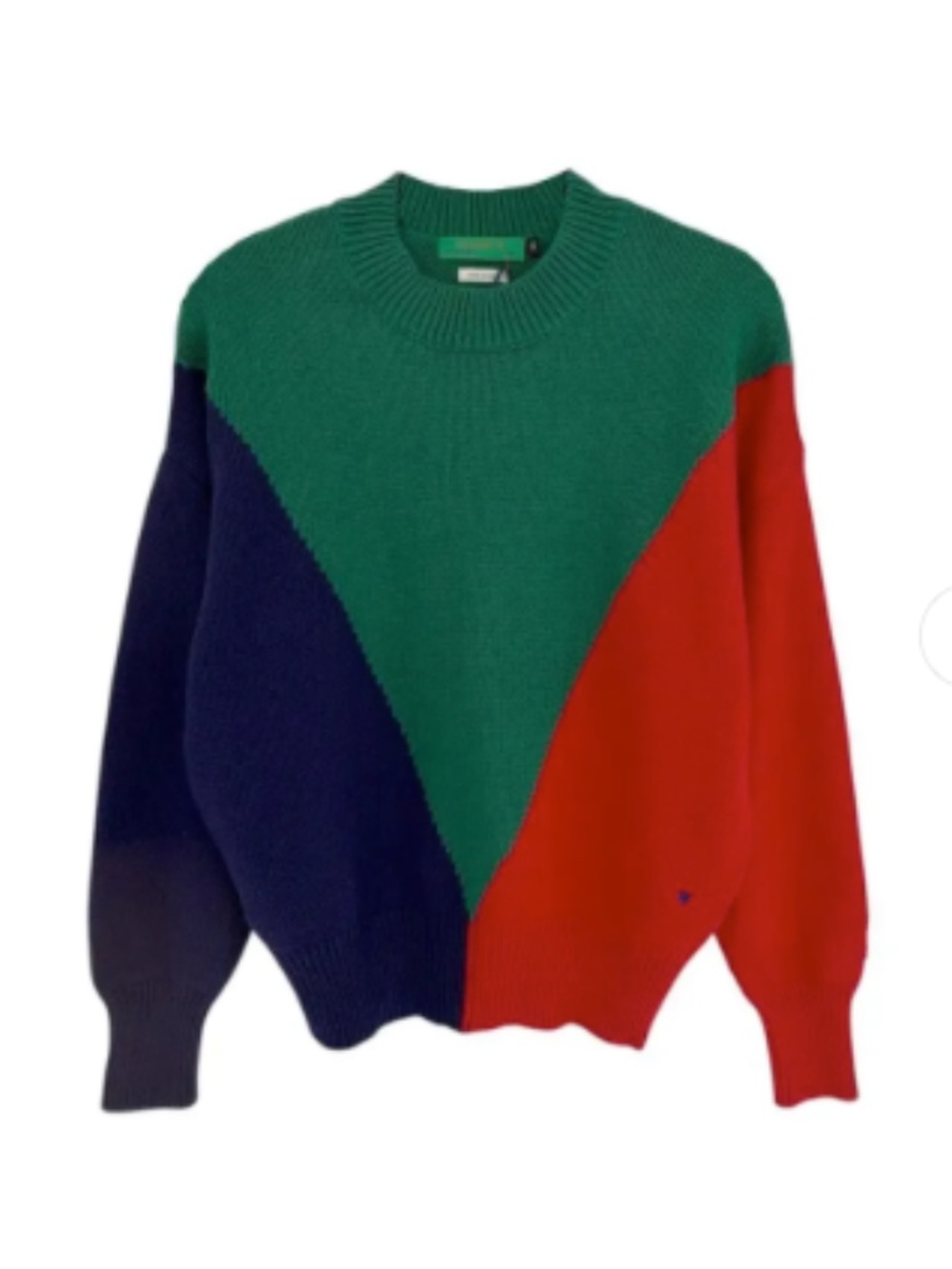 CLARE V. Colorblock Drop Shoulder Sweater - Size S